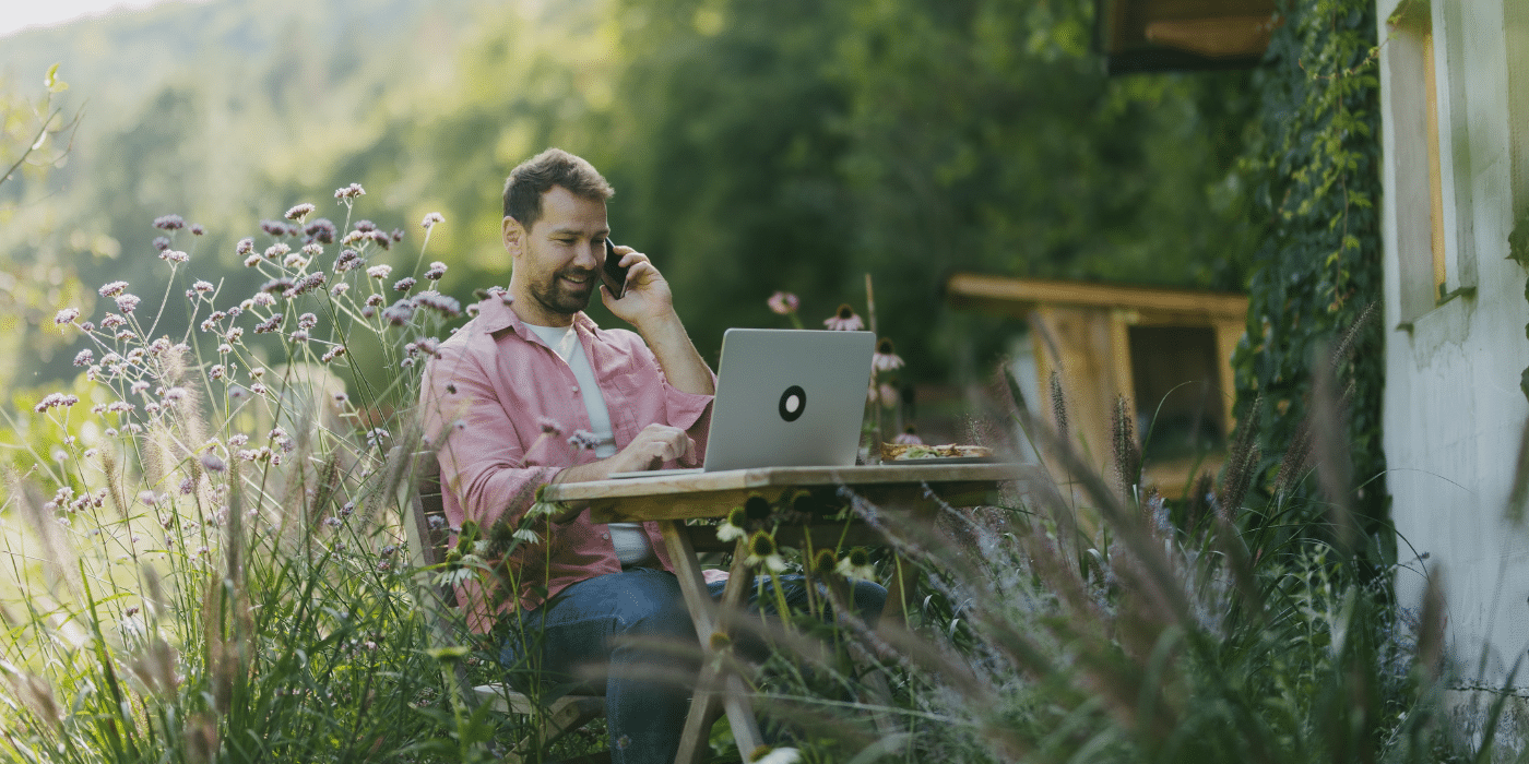 Home office space in the garden