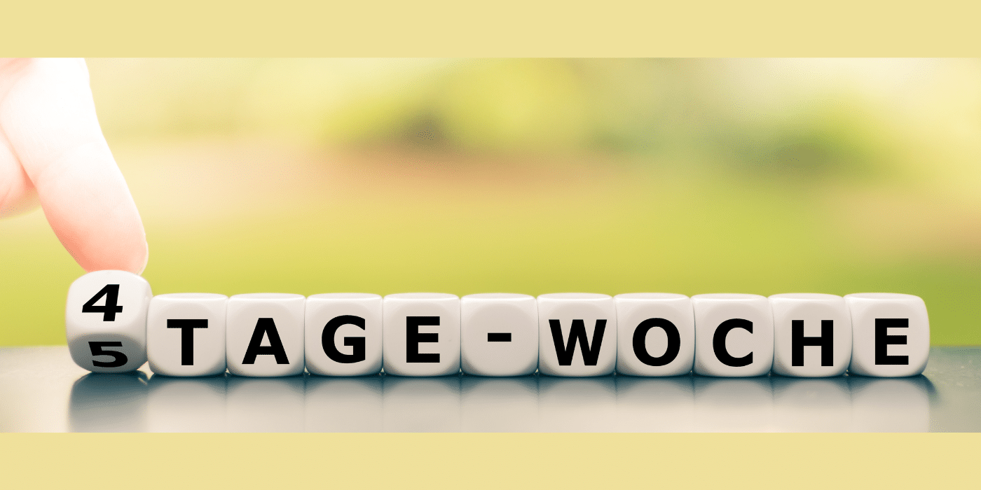 4-Tage Woche auf Würfeln