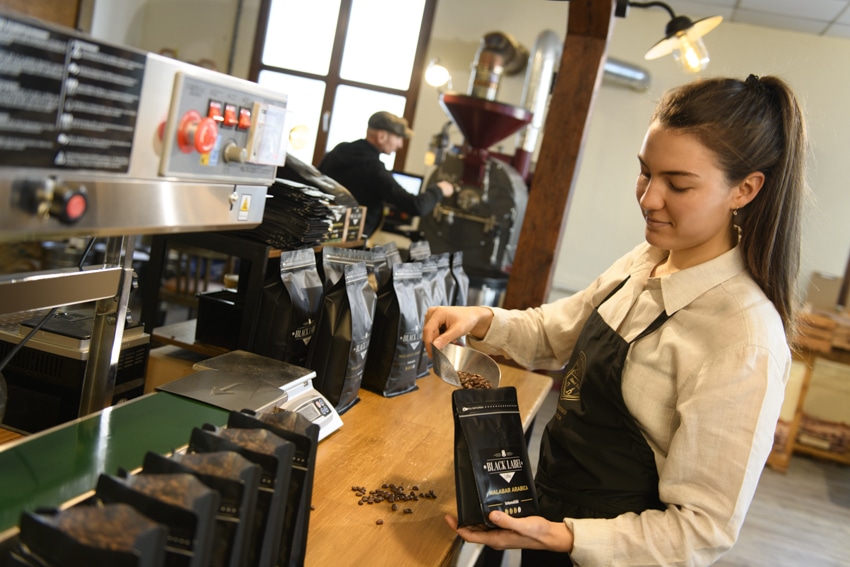 black label coffee